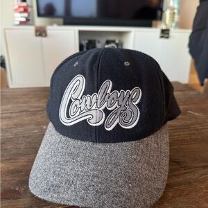 Vintage Dallas Cowboys Black and Gray Hat x Nutmeg Mills